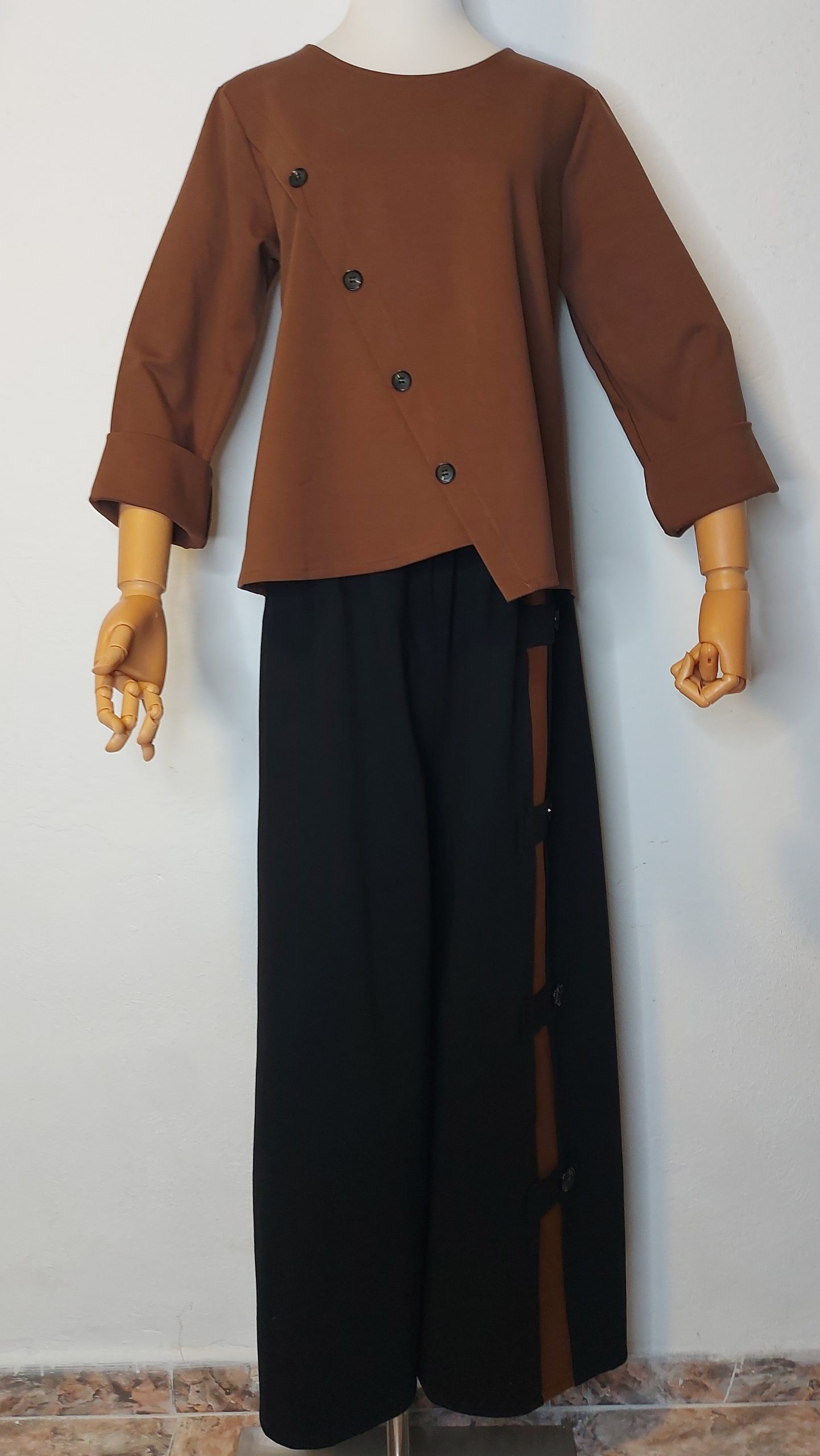 Pantalon anchos negros